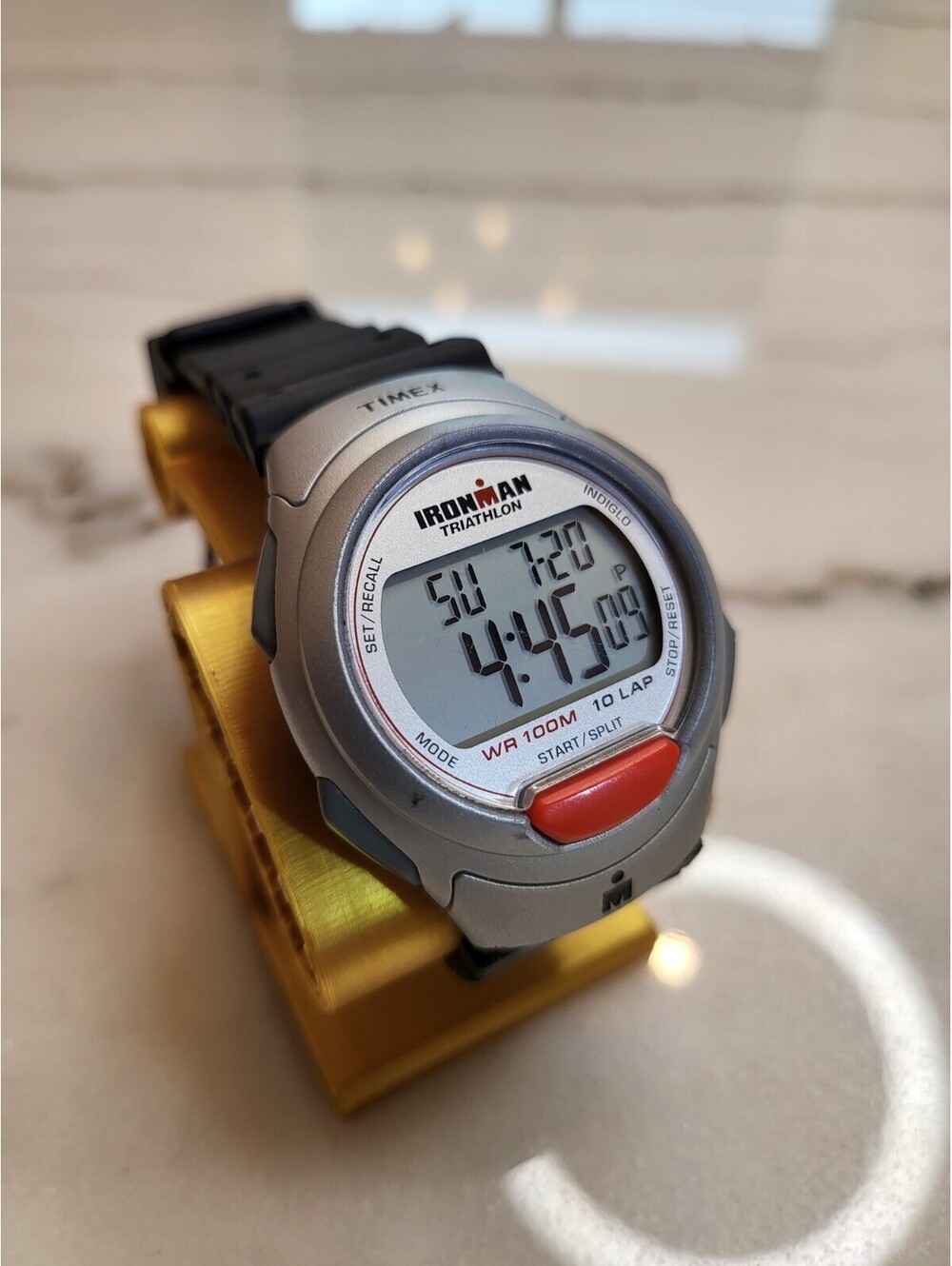 TIMEX Ironman Triathlon Watch Black Strap Indiglo Working Clean 40mm EUC